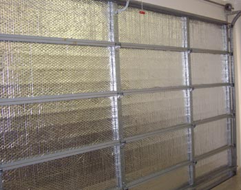 panel lift garage door insulation